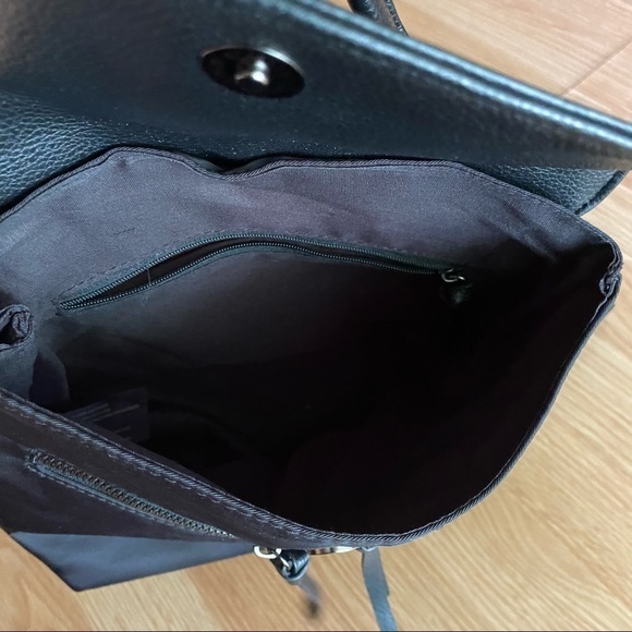 Botkier New York Black Clasp Zip Nylon Backpack - Picture 6 of 8